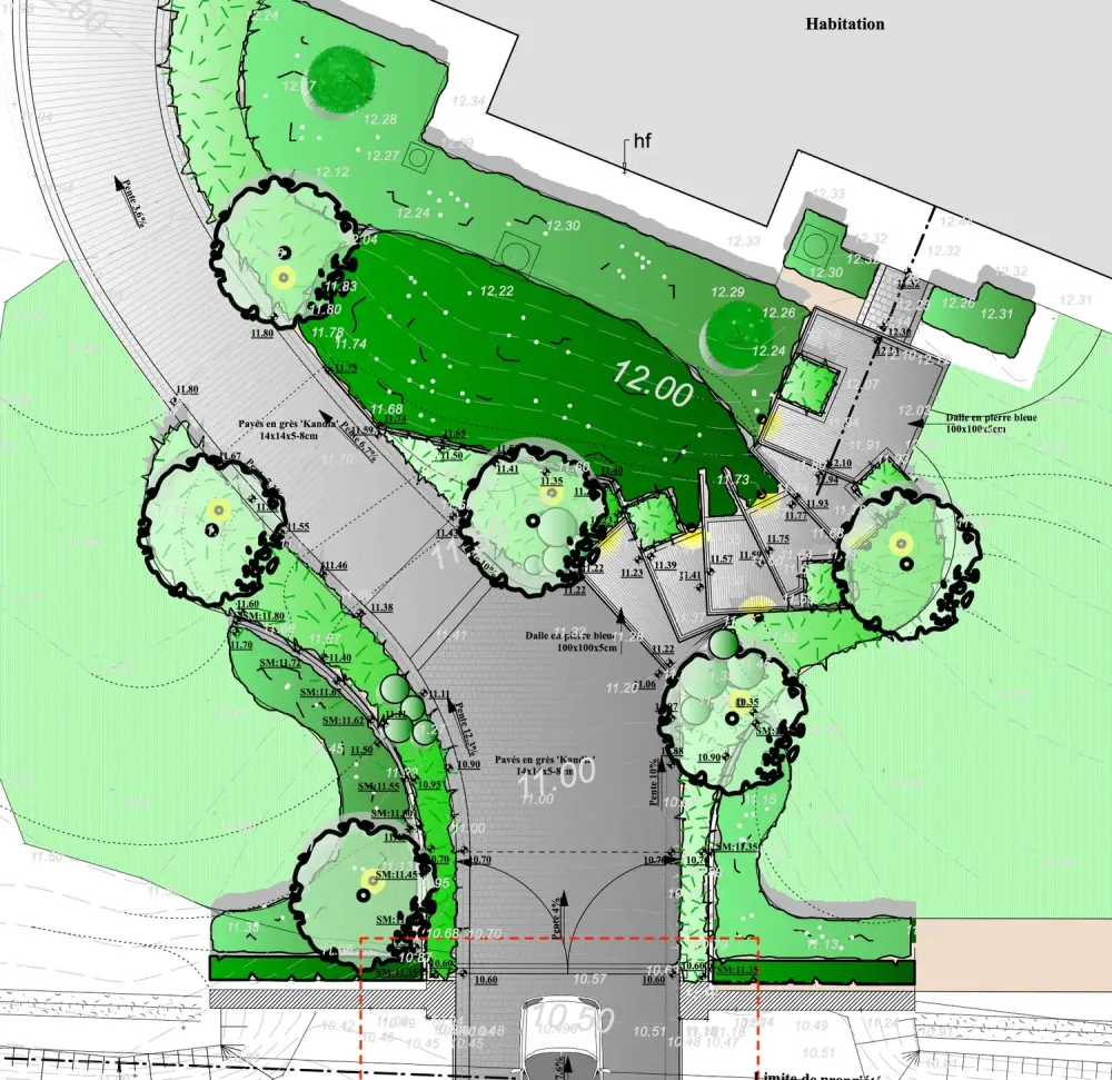 jardin devanture à Kain_Jerome Broucke_architecte_paysagiste (1)